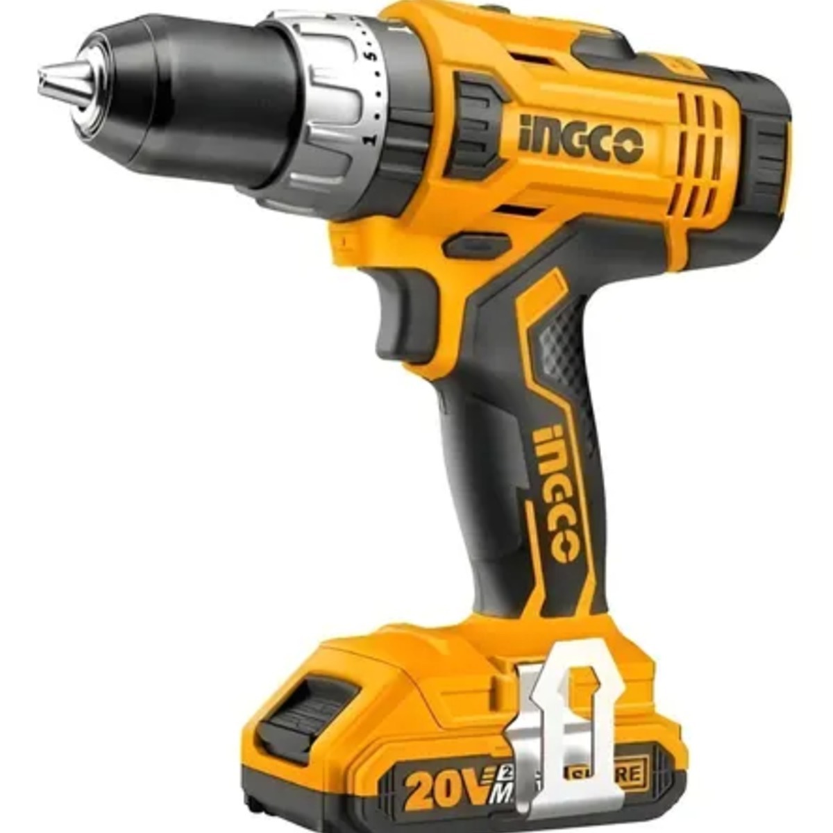 Taladro Atornillador Inalambrico Ingco 20V Litio 2 Baterias