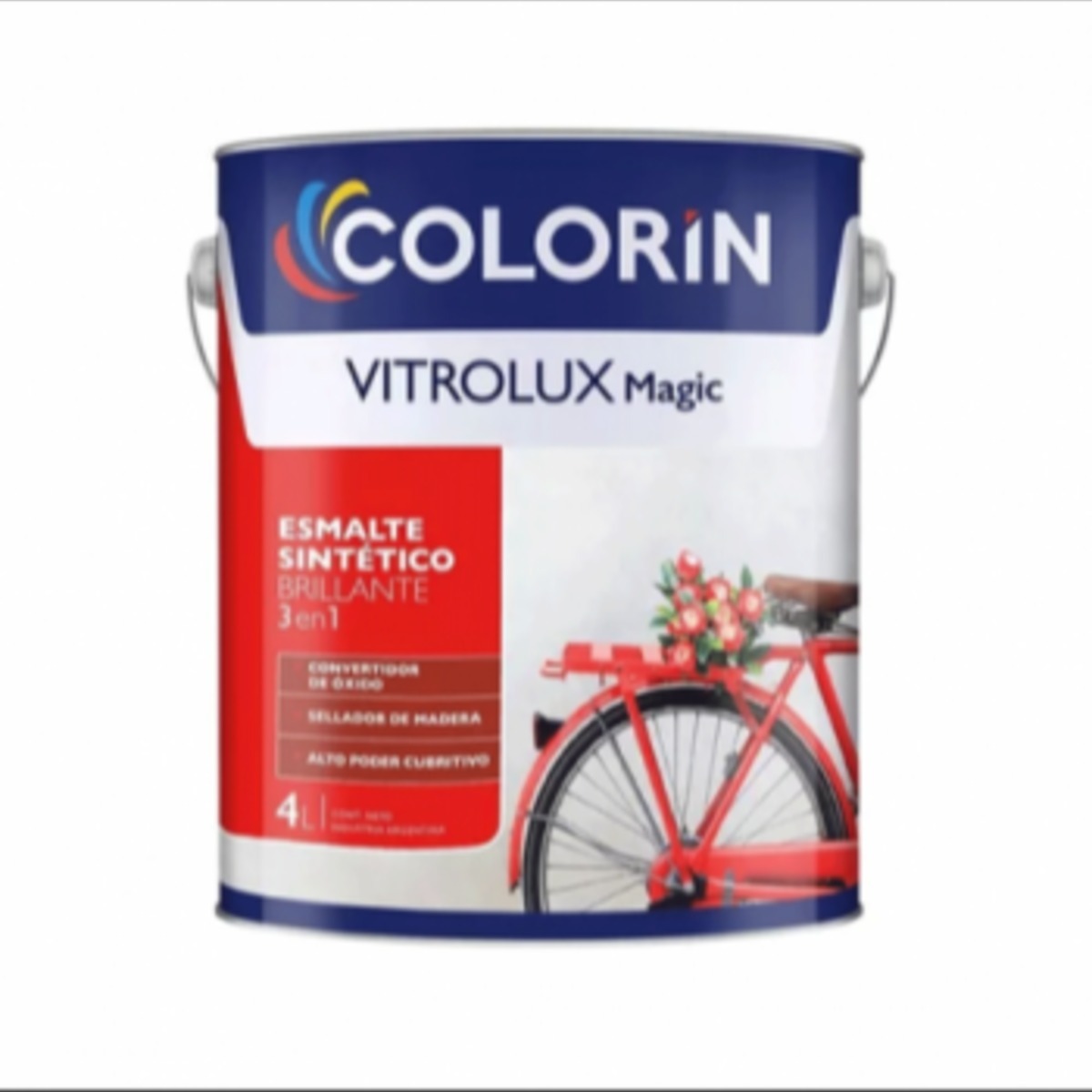 Pintura Esmalte Sintetico Blanco 4 Litros Colorin
